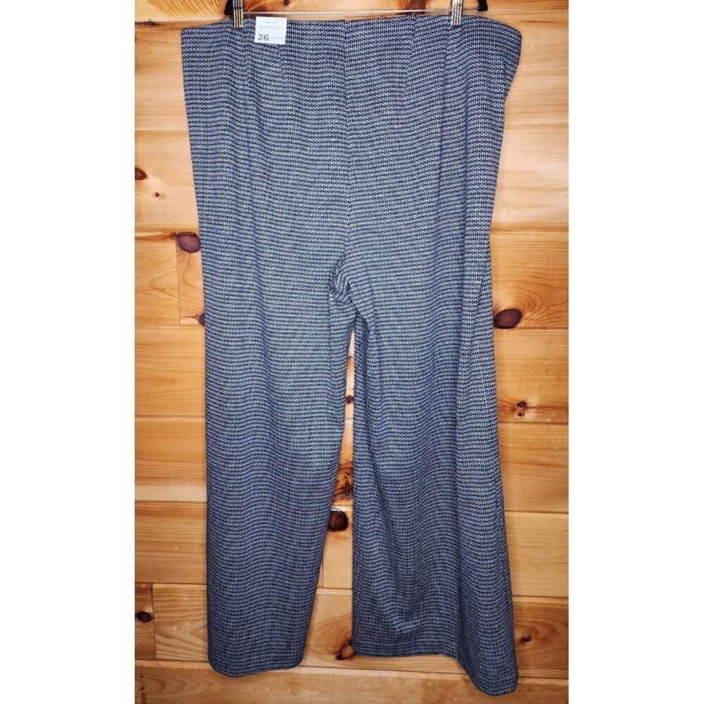 Lane Bryant Pants Women Plus Size 26 Wide Leg Pull On Stretch Black And White - Picture 6 of 6